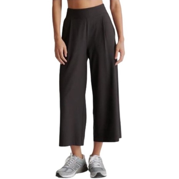 Quince Performance Tech Wide Leg Commuter Pants in Grey Sz M - Picture 1 of 7
